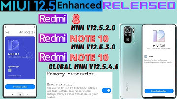 Redmi Note 10 MIUI 12.5 Enhanced | Redmi 8 New Update | Memory Extension Feature | Tamil