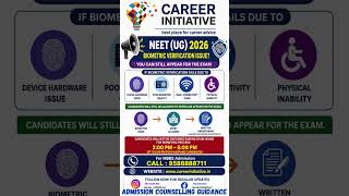NEET UG 2026:NTA Advises Students to Update Aadhaar Biometric Details Releases #neetugcounselling