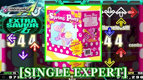 【DDR A3】 spring pony / S-C-U [SINGLE EXPERT] 譜面確認+Clap
