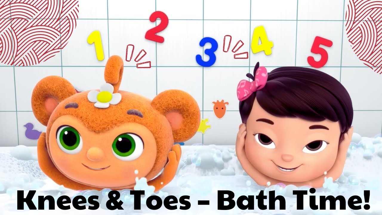Knees and Toes Bath Time! Nursery Rhymes for Kids Baby Play Time