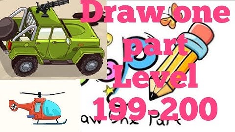 DOP(DRAW ONE PART) LEVEL 199/200 GAMEPLAY WALKTHROUGH SOLUTION!!
