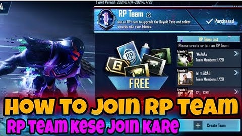 how to join rp team | rp team kese join kare | join rp team | how to add friends rp team