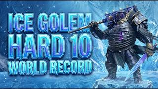 Ice Golem Hard 10 - World Record - 5s by @RiddiculousRaid