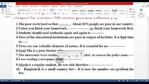 Class No-02 | HSC | English 2nd paper | Lecture-01 | Completing Sentence | part- 1| Habib Sir
