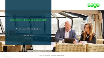 Sage X3 (UK) - Troubleshooting MTD & Useful Tips