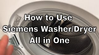 Siemens Washer Dryer - How to Use screenshot 4