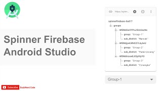 Spinner Firebase Android Studio