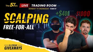 Live Scalping MADNESS: Who Will Win? ICT Trader Interview - The5ers Live Trading Room