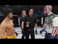 Bruce Lee vs. Crazy Eye (EA sports UFC 3)