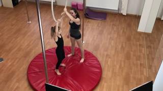 Воздушная гимнастика Воздушное кольцо Целая тренировка Barvina Sport