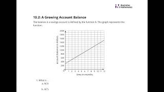 IM Algebra 1 Supports Unit 5 Lesson 10