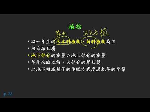 11102選修生物四ch2 5 05陸域生態系 草原(三良)