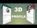 3D whatsapp and facebook profile | How to make |