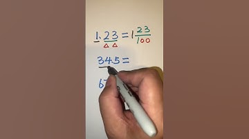Converting fractions to decimals | fraction and decimal #decimal #decimals #fractions #math #shorts