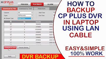 How to Backup CP Plus DVR Through Laptop