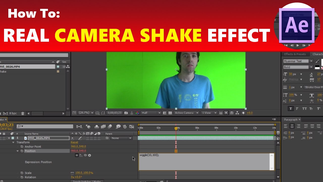 after effects camera shake download