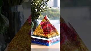Rose  Pyramid #resinart #handmadehealing#HeyClear #ResinArt #Pyramid #DIYInspiration