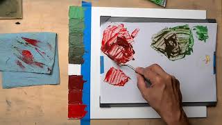 RED GREEN COMPLEMENTARY COLOR MIXING