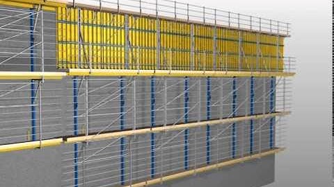 Automatic climbing formwork Xclimb 60 - Joint repositioning of two units [EN]