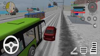 CAR, BIKE AND POLICE SUV DRIVER SIMULATOR #01 - Gangster Sim In Winter - Android Gameplay