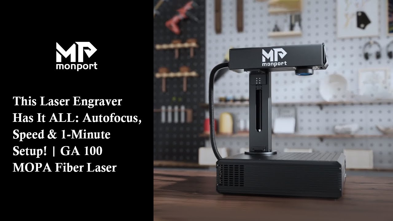 This Laser Engraver Has It ALL: Autofocus, Speed & 1-Minute Setup! | GA 100 MOPA Fiber Laser
