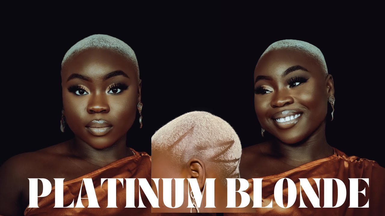 BLEACHING MY NATURAL HAIR PLATINUM BLONDE bleaching my twa 4c hair