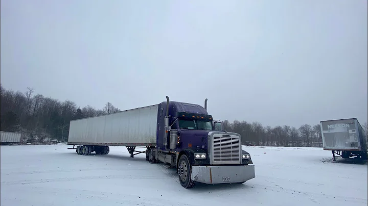 Running away from the snow storm. New York to Indiana trucking