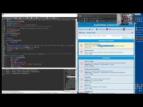 Grab URLs from clipboard with AutoHotkey