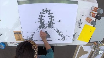 "The Plagued" stencil timelapse