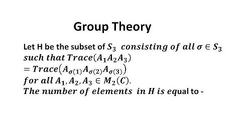 Group theory | symmetric group CSIR NET Gate mathematics