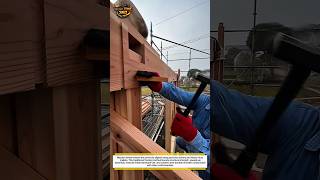 Timber Frame GoneWild #ConstructionTok #WoodworkingUSA #OddlySatisfying
