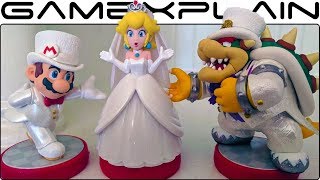 pic Mario And Peach Wedding Amiibo super mario odyssey amiibo unboxing postcards wedding mario peach bowser