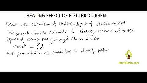 Heating effect of electric current class 10 Video no.13