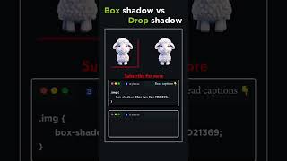 Box Vs Drop Shadow || CSS trick Part 10 #shorts #frontend #html5 #skills