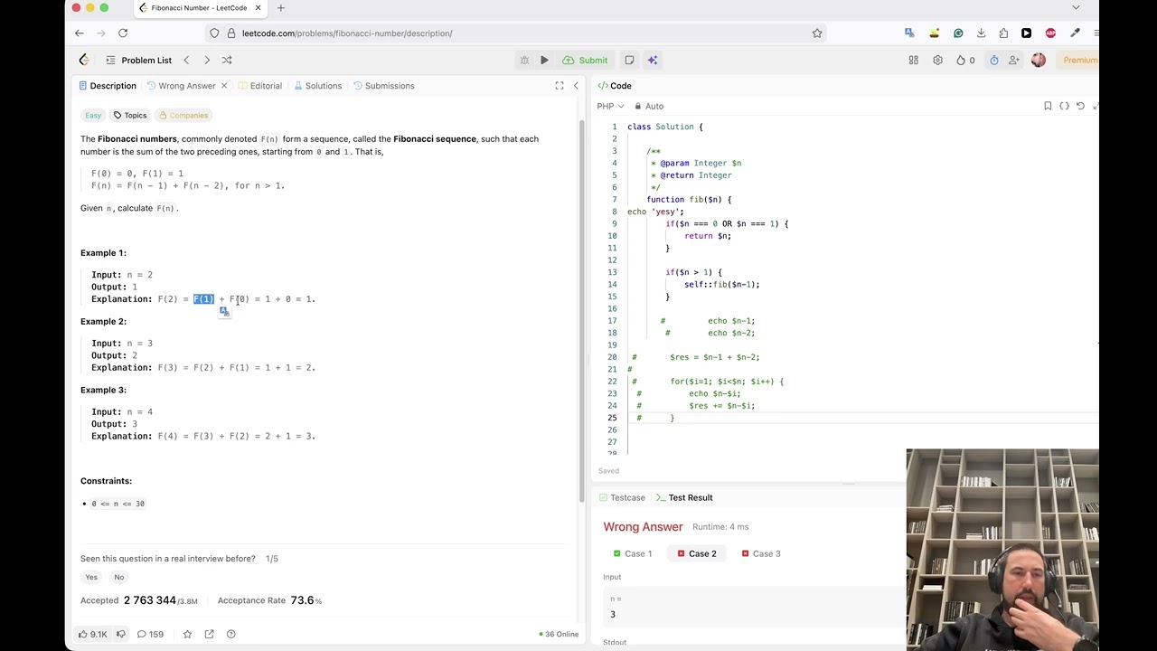 509. Fibonacci Number LeetCode practice (in process)