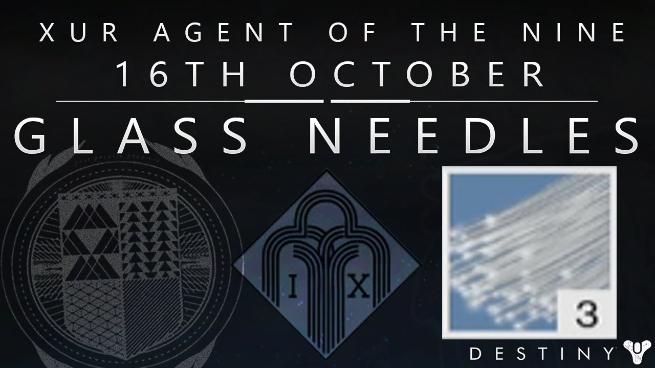 Destiny Glass Needle / Twist Fate Exotic Armor Test Xur