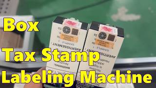 CX-RT Automatic Tax Stamp Labeling Machine Running Test For Canada Customer