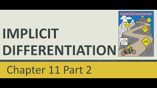 Chapter 11 Part 2: Implicit Differentiation (Master Math Mentor AP Calculus AB Manual)