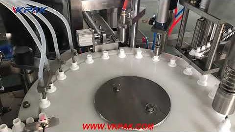 Mini Eye Drop Filling Stoppering Plugging And Capping Machine