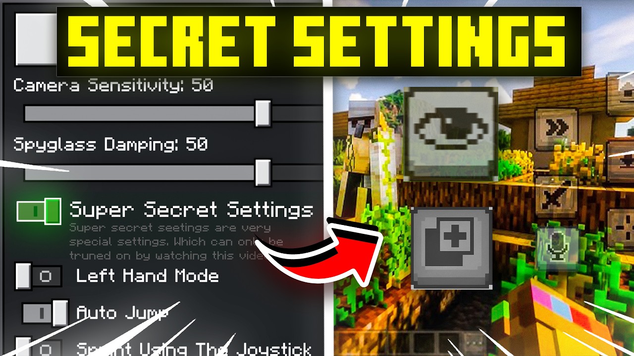 🤫 NEW *Secret Settings* in Minecraft PE | Become PRO in Minecraft | LAG FIX🔥