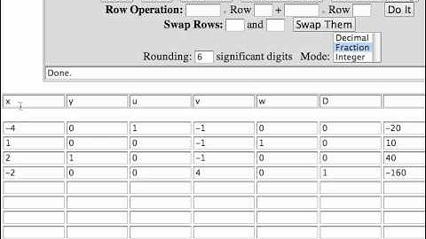 Solution of a nonstandard problem using the row operations tool