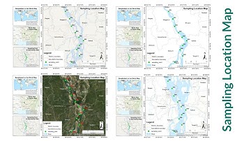 Sampling/Survey Location Map using ArcGIS