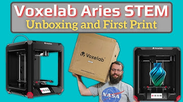 Voxelab Aries STEM - Unboxing and first prints #live #3dprinting #3d
