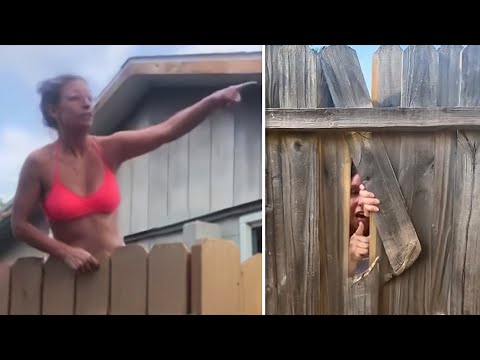 Worst Neighbors From Hell Caught On Camera !