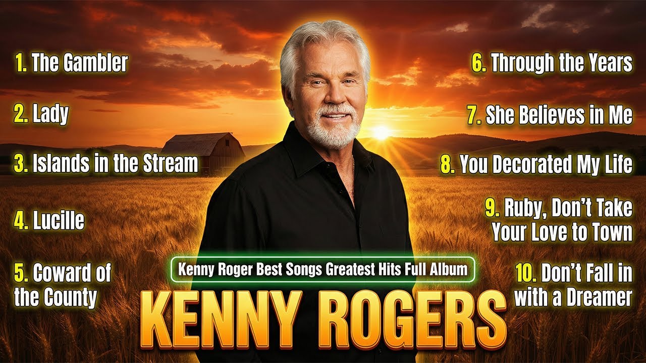 Greatest Hits Kenny Rogers Songs With Lyrics Of All Time🤠🎶Best Classic Country Songs Of All Time