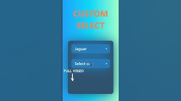 How to design a custom select box #css #coding #webdevelopment #htm #programming