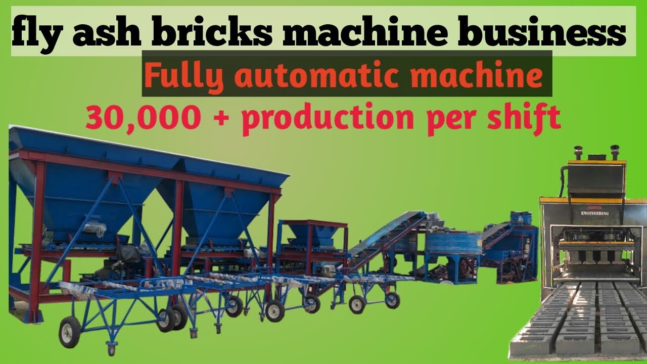 24 fly ash bricks machine || fly ash bricks making machine || big ...