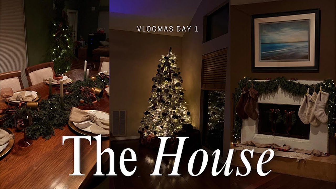 VLOGMAS DAY 1 | Christmas Trees are Up 🎄| 12 Days To Fall in Love With Christmas ⛄️