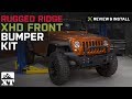 Jeep Wrangler Rugged Ridge XHD Front Bumper Kit (2007-2017 JK) Review & Install