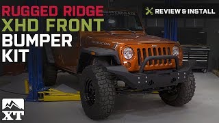 Jeep Wrangler Rugged Ridge XHD Front Bumper Kit (2007-2017 JK) Review & Install